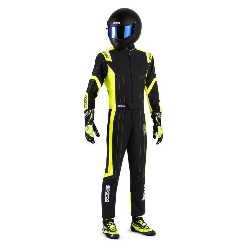 Racing jumpsuit Sparco K48 THUNDER S Yellow Black