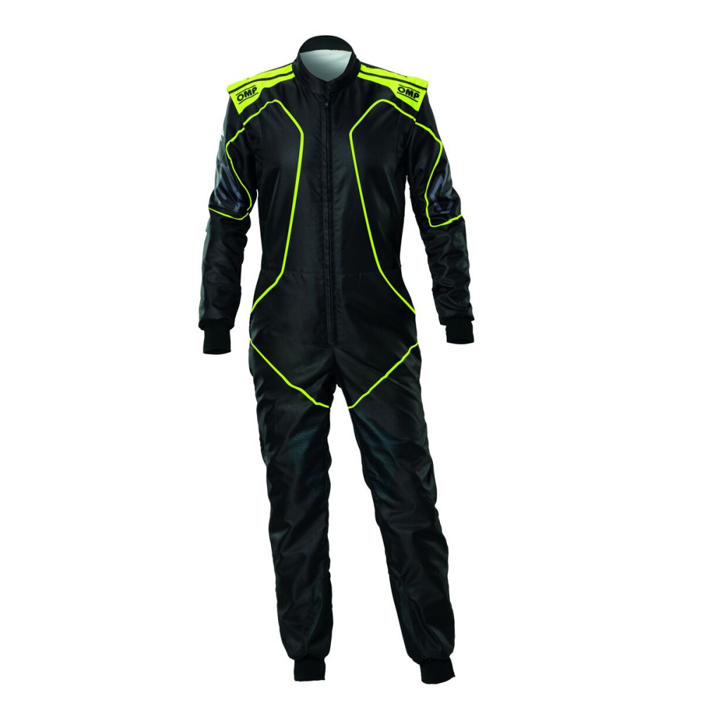 Racing jumpsuit OMP KS-3X 46 Yellow Black fluoride