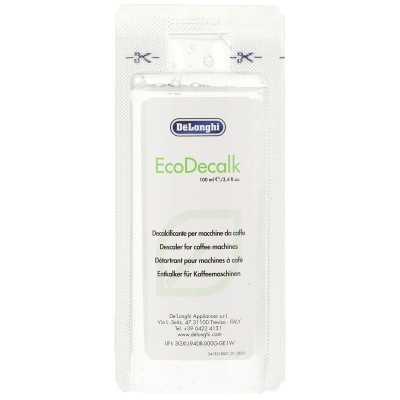 Decalcifier DeLonghi EcoDecalk 2x100ml 2 x 100 ml Limescale Remover for Coffee-maker