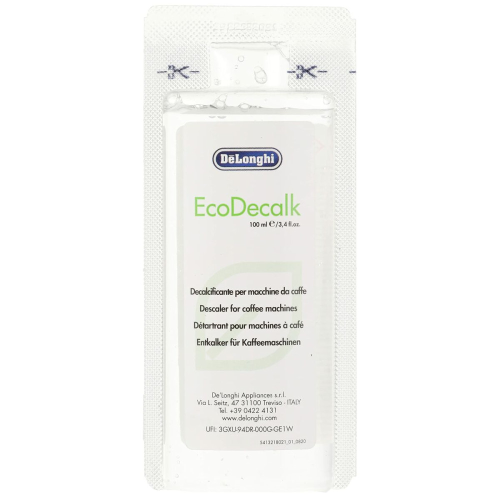 Decalcifier DeLonghi EcoDecalk 2x100ml 2 x 100 ml Limescale Remover for Coffee-maker