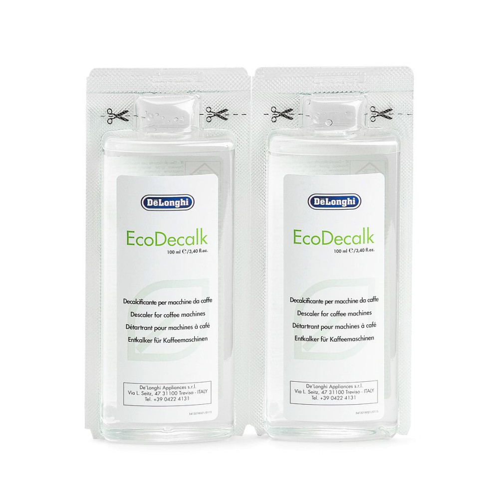 Decalcifier DeLonghi EcoDecalk 2x100ml 2 x 100 ml Limescale Remover for Coffee-maker