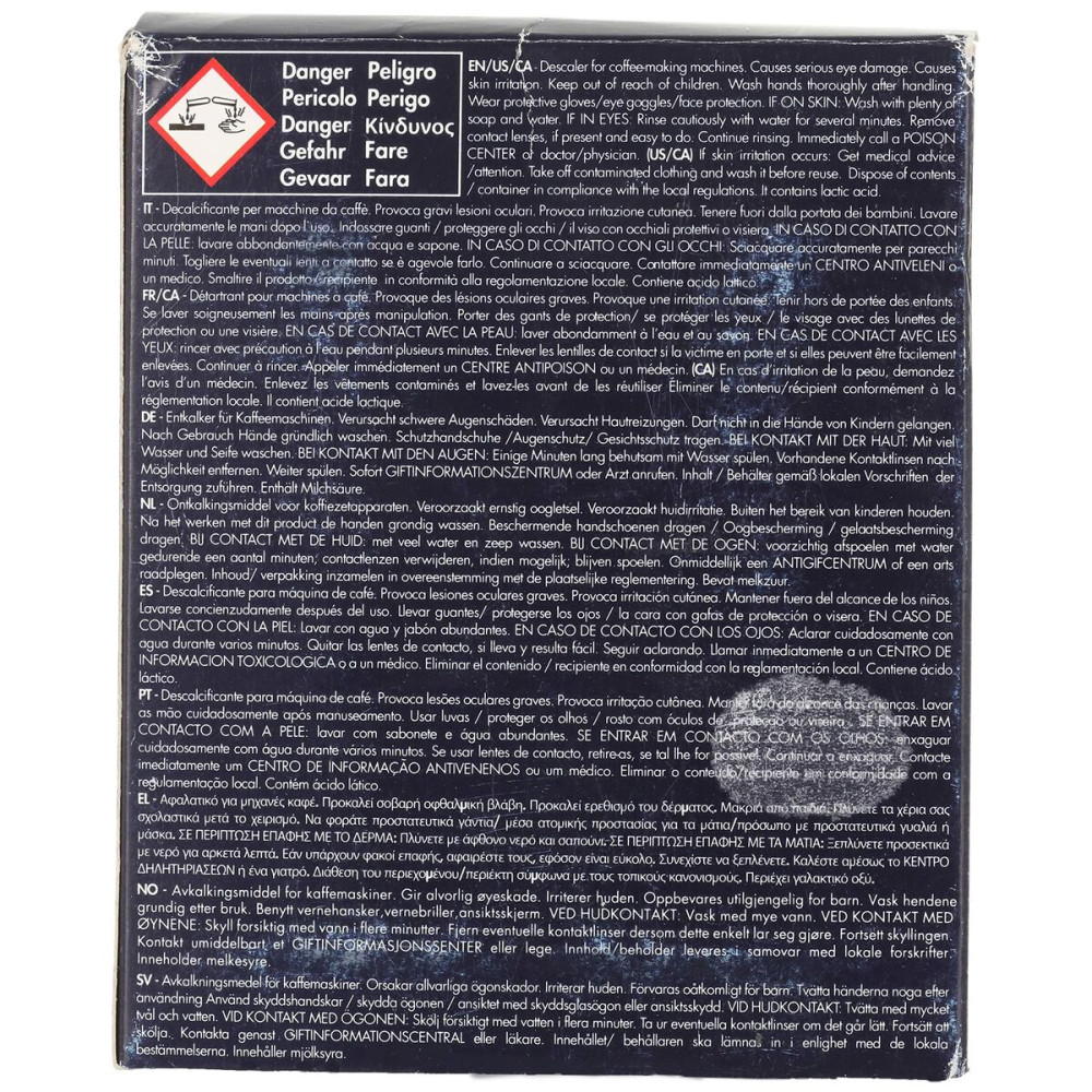 Decalcifier DeLonghi EcoDecalk 2x100ml 2 x 100 ml Limescale Remover for Coffee-maker