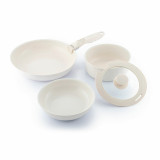 Set of Pans with Removable Handle and Lid Passet InnovaGoods Aluminium 5 Pieces (Refurbished A)