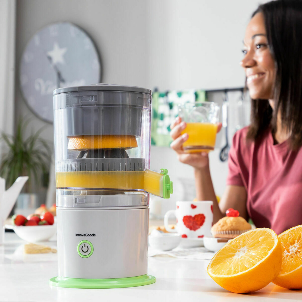 Rechargeable Automatic Juicer InnovaGoods ORANGE JUICER Green 250 ml (Refurbished B)