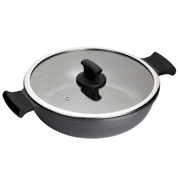 Casserole with lid Inoxibar ABSOLUT Grey Ø 32 cm