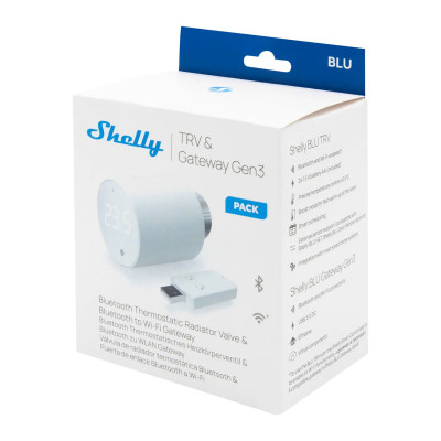 Thermostat Shelly SHELLY BLU TRV White