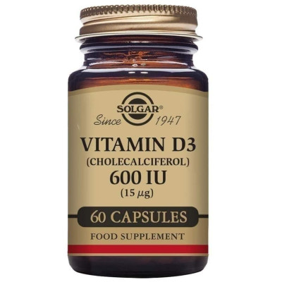 Vitamin D3 (Cholecalciferol) Solgar 600 iu 60 Capsules