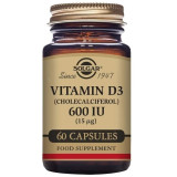 Vitamin D3 (Cholecalciferol) Solgar 600 iu 60 Capsules