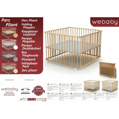 Playground WEBABY 100 x 100 cm Beige