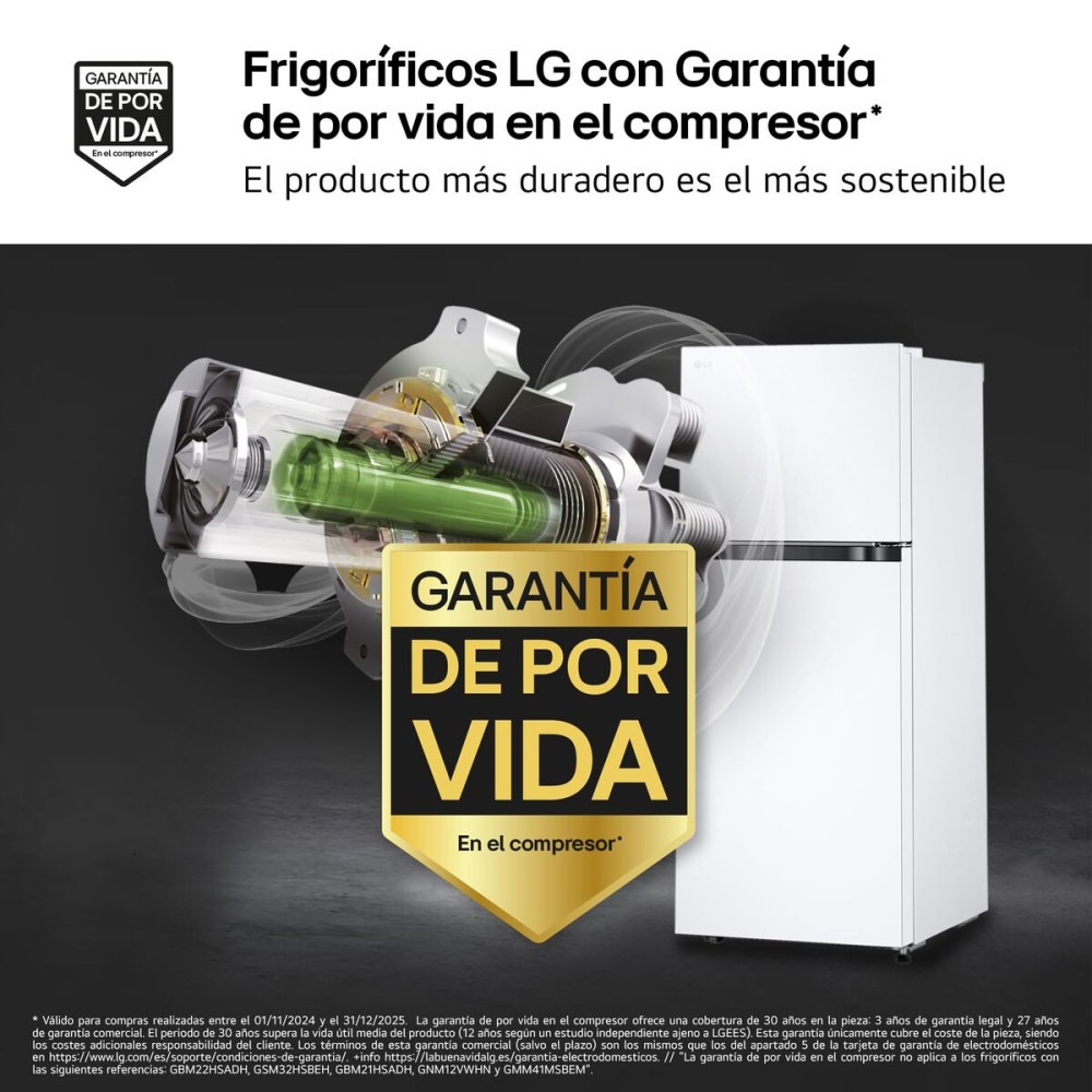 Combined Refrigerator LG GTBV22SWNJ White