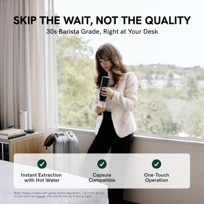 Portable Coffee Maker Outin OUTINWHITE White Stainless steel 50 ml 80 ml