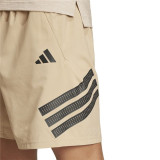 Sports Shorts Adidas Gym+ 3 Bandas Short White Natural Men