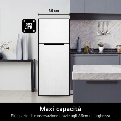 Combined Refrigerator LG GTF916PZPED.APZQEUR Steel 630 L