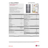 Combined Refrigerator LG GTF916PZPED.APZQEUR Steel 630 L