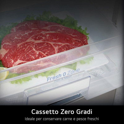 Combined Refrigerator LG GTF916PZPED.APZQEUR Steel 630 L