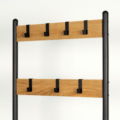 Coat rack with shelf Max Home Black (Refurbished A)
