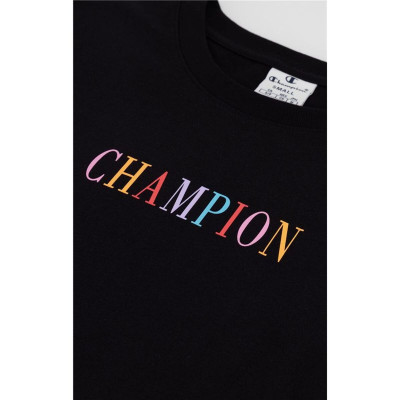 Women’s Short Sleeve T-Shirt Champion 116524-KK001 Black (S)