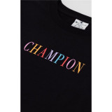 Women’s Short Sleeve T-Shirt Champion 116524-KK001 Black (S)