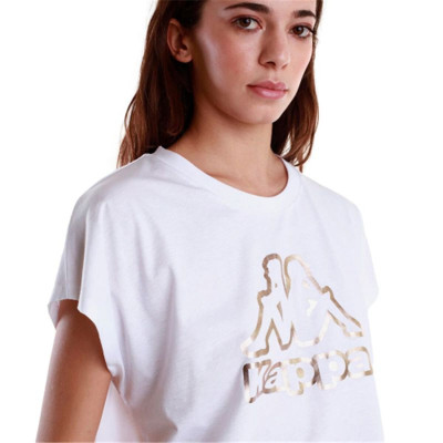 Women’s Short Sleeve T-Shirt Kappa 34151UW-001 White (XS)
