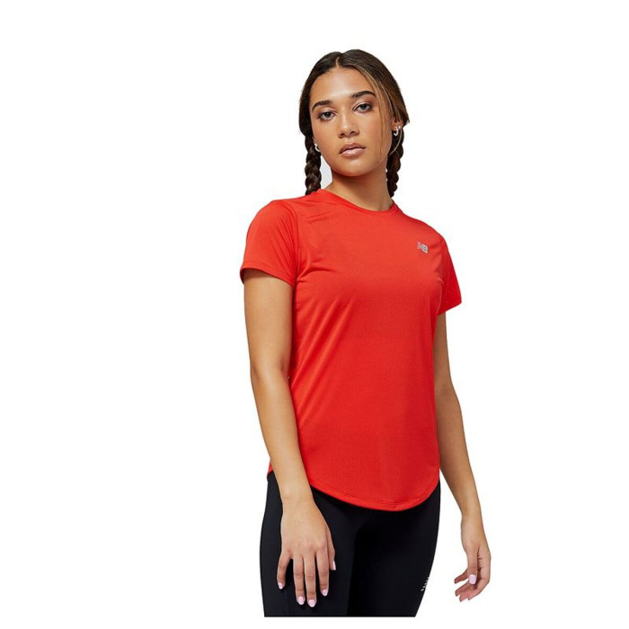 Women’s Short Sleeve T-Shirt New Balance WT23222_TRD Red (XS)