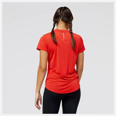 Women’s Short Sleeve T-Shirt New Balance WT23222_TRD Red (XS)