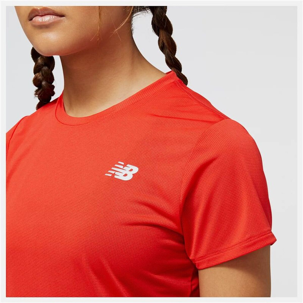Women’s Short Sleeve T-Shirt New Balance WT23222_TRD Red (XS)
