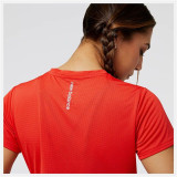 Women’s Short Sleeve T-Shirt New Balance WT23222_TRD Red (XS)