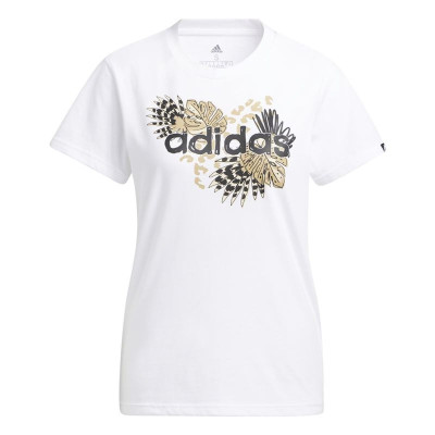 Women’s Short Sleeve T-Shirt Adidas H57399 White (XS)