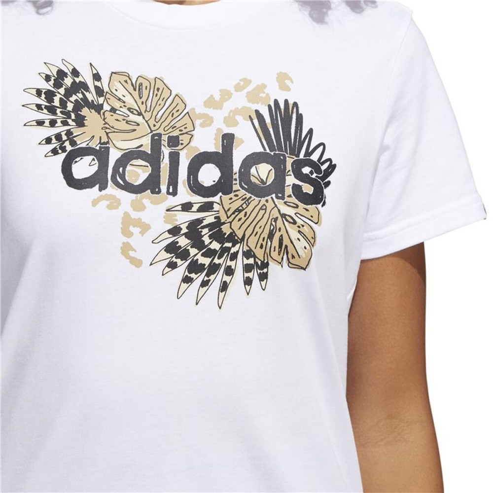 Women’s Short Sleeve T-Shirt Adidas H57399 White (XS)