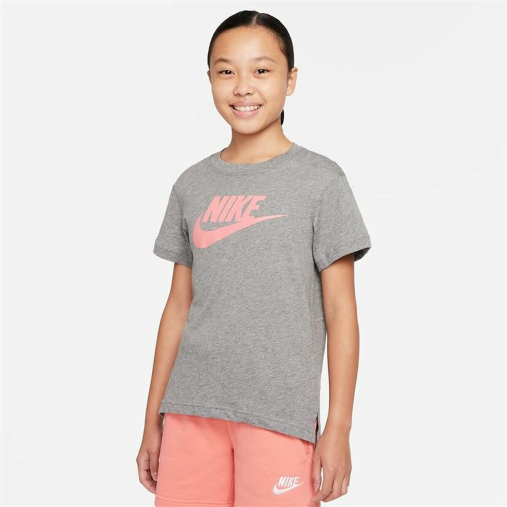 Child's Short Sleeve T-Shirt Nike Sportswear Grey