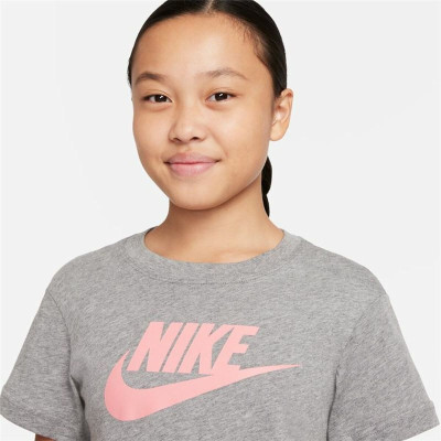 Child's Short Sleeve T-Shirt Nike Sportswear Grey