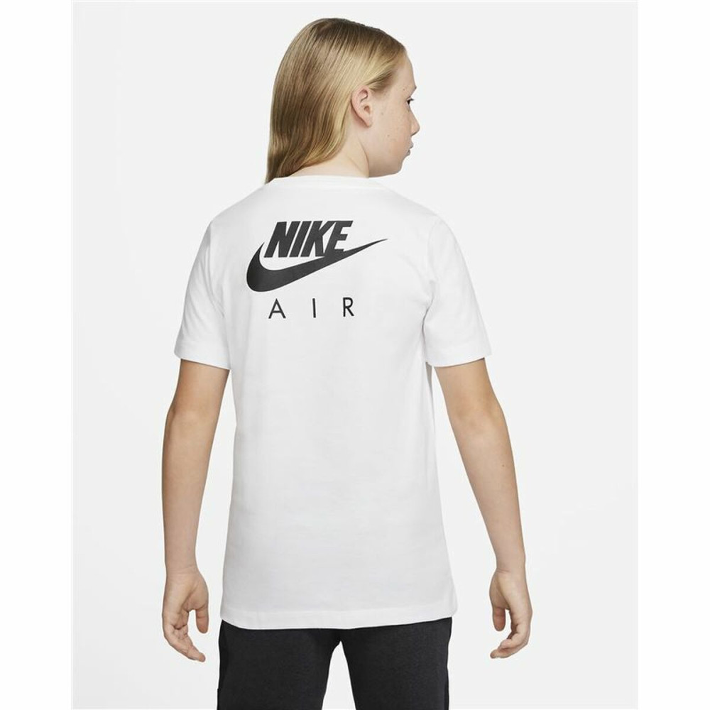 Child's Short Sleeve T-Shirt Nike Air White