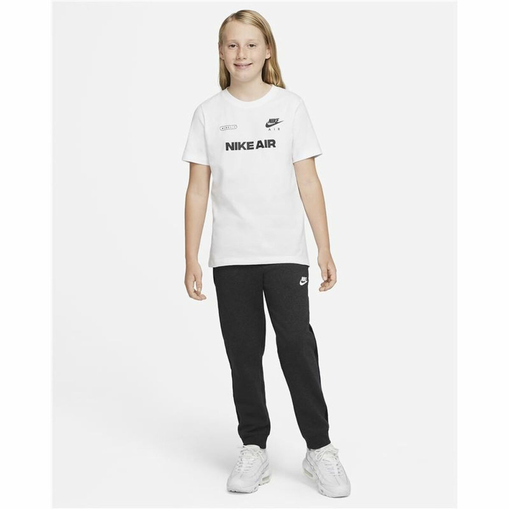 Child's Short Sleeve T-Shirt Nike Air White