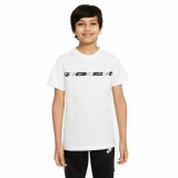 Child's Short Sleeve T-Shirt Nike B-Repeat White