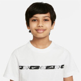 Child's Short Sleeve T-Shirt Nike B-Repeat White