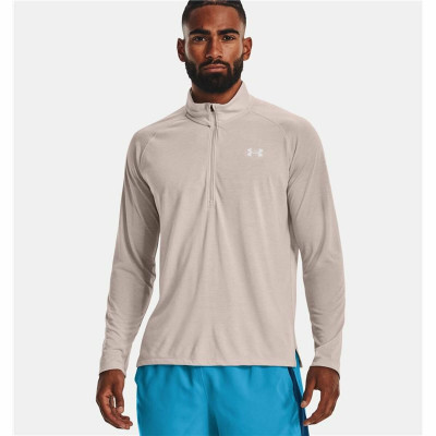 Men’s Long Sleeve T-Shirt Under Armour Streaker Run Beige