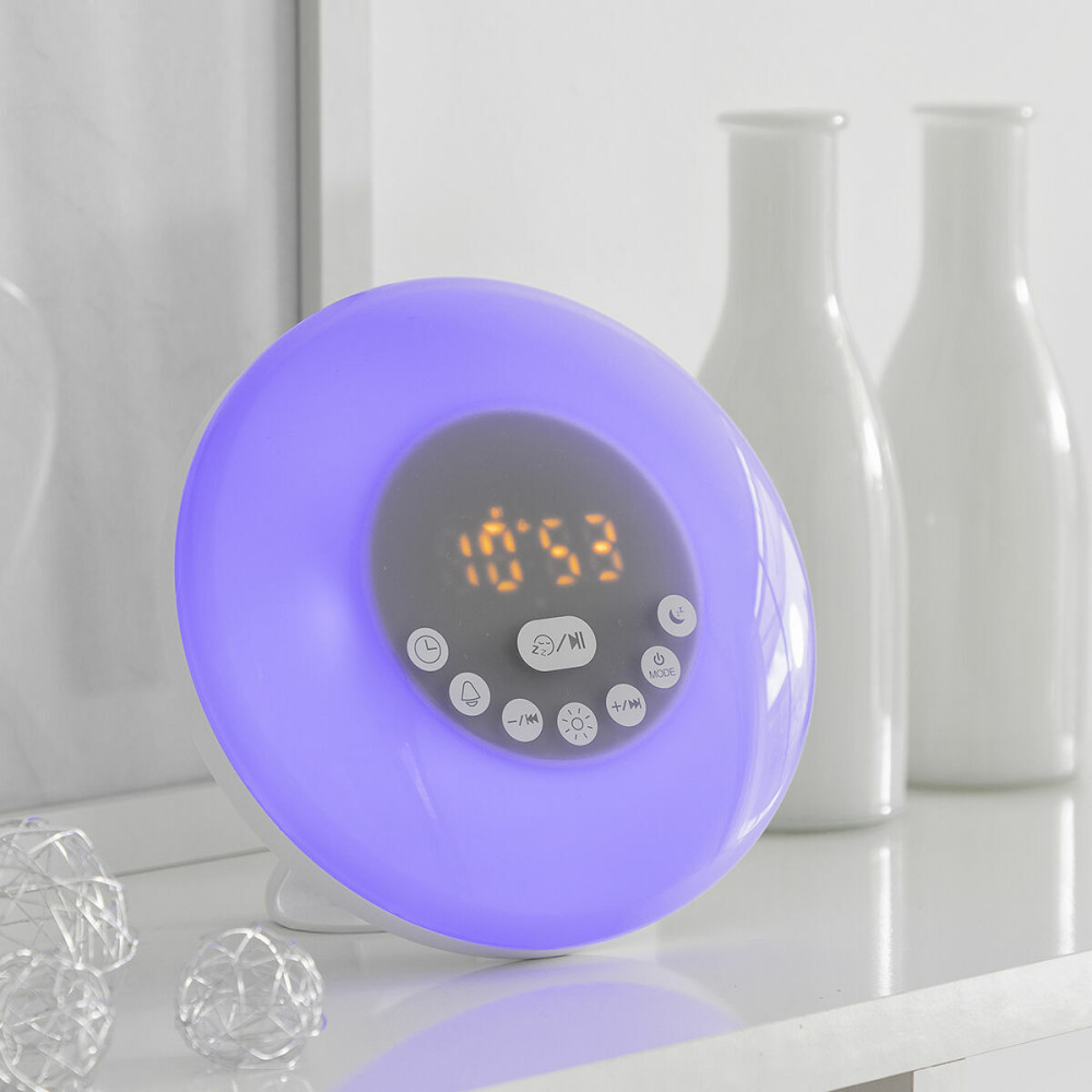 Rechargeable Sunrise Alarm Clock with Speaker InnovaGoods (Refurbished B)