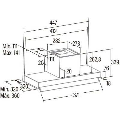 Kitchen extractor Cata ARMONIA45X