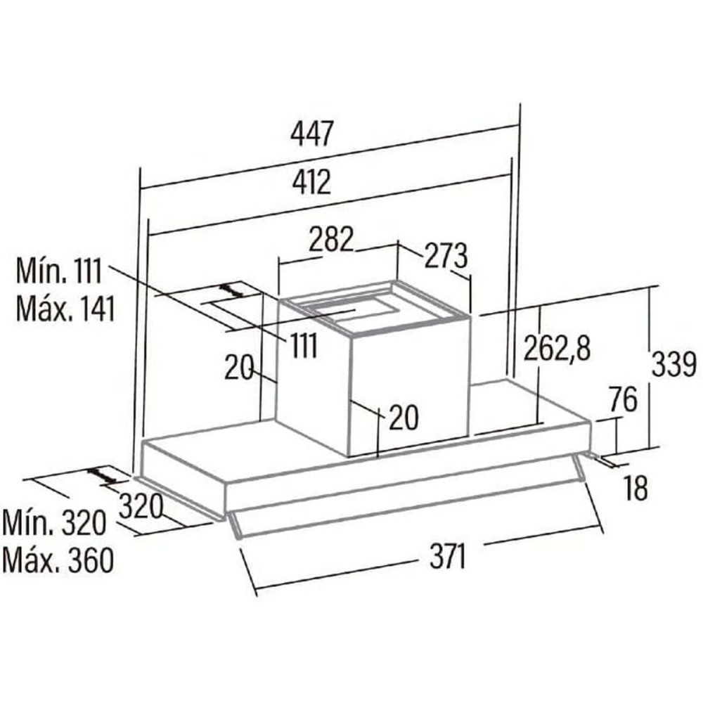 Kitchen extractor Cata ARMONIA45X