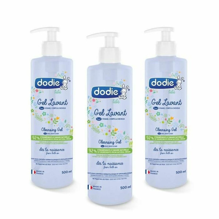 Shower Gel Dodie 500 ml 3 Pieces (3 Units)