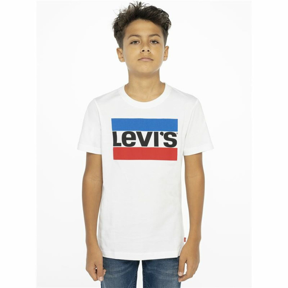 Child's Short Sleeve T-Shirt Levi's 9E8568-001 White