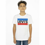 Child's Short Sleeve T-Shirt Levi's 9E8568-001 White