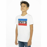 Child's Short Sleeve T-Shirt Levi's 9E8568-001 White