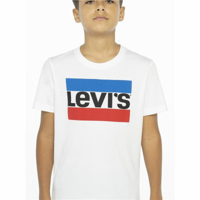 Child's Short Sleeve T-Shirt Levi's 9E8568-001 White