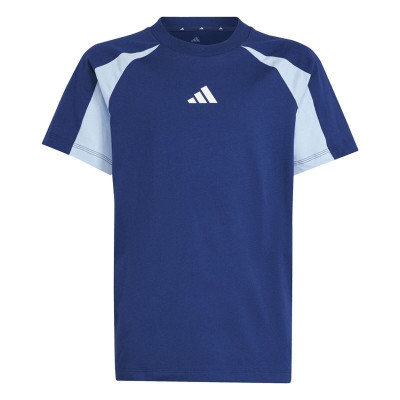 Child's Short Sleeve T-Shirt Adidas JD0060 Blue