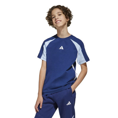 Child's Short Sleeve T-Shirt Adidas JD0060 Blue