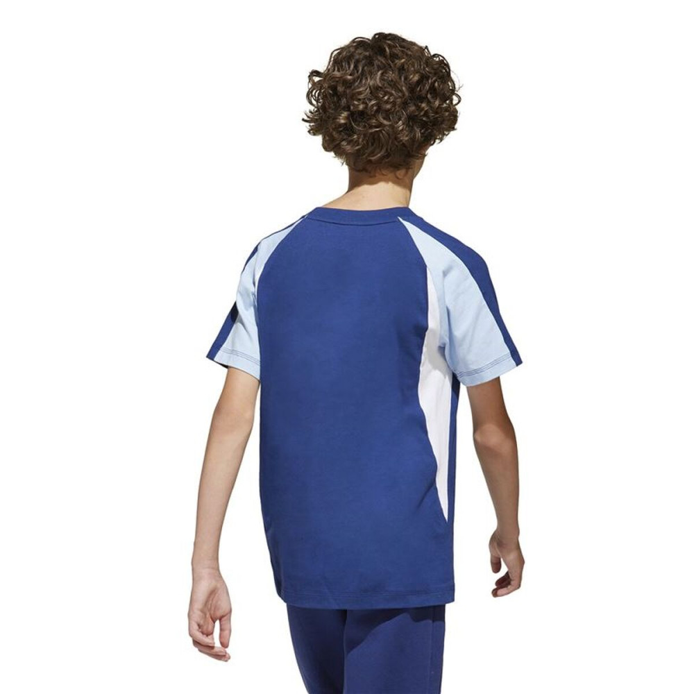 Child's Short Sleeve T-Shirt Adidas JD0060 Blue