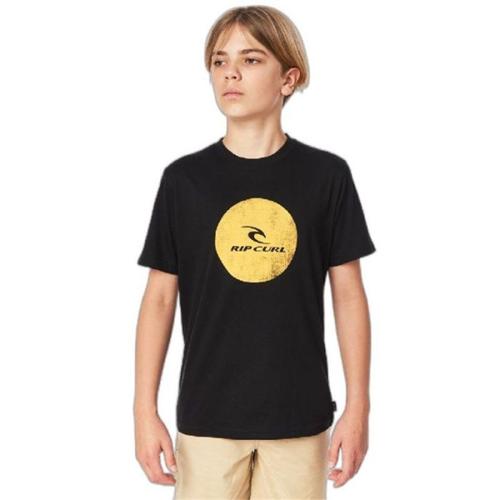 Child's Short Sleeve T-Shirt Rip Curl KTEZF4-90 Black