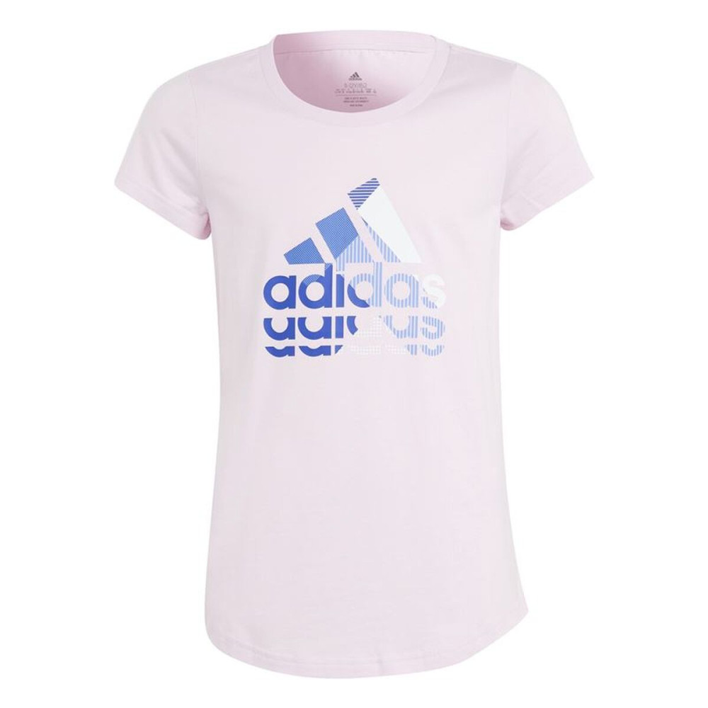 Child's Short Sleeve T-Shirt Adidas IB9147 Pink