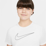 Child's Short Sleeve T-Shirt Nike DD7639-100 White